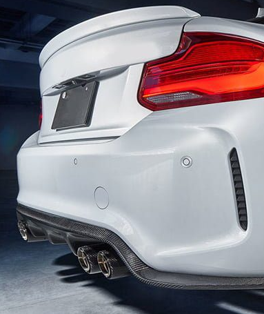 F87 M2 3D Style Carbon Fiber Rear Diffuser