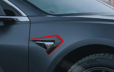 Model 3 CMST Style Carbon Fiber Side Camera Covers