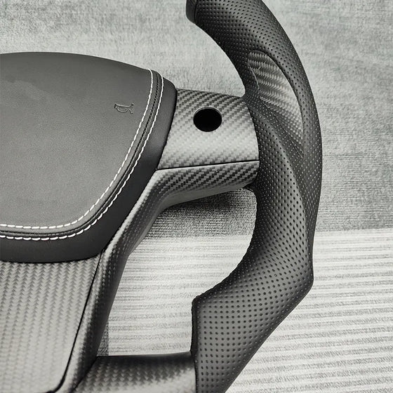 Model 3/Y Yoke Style Carbon Fiber Steering Wheel Replacement